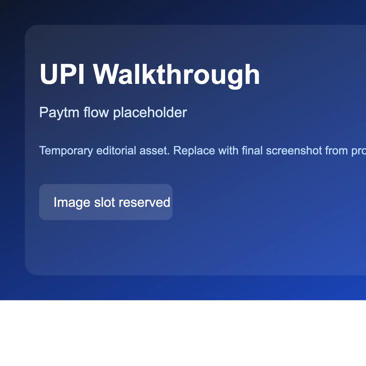 Full Paytm walkthrough grid showing all four steps from cashier to balance update